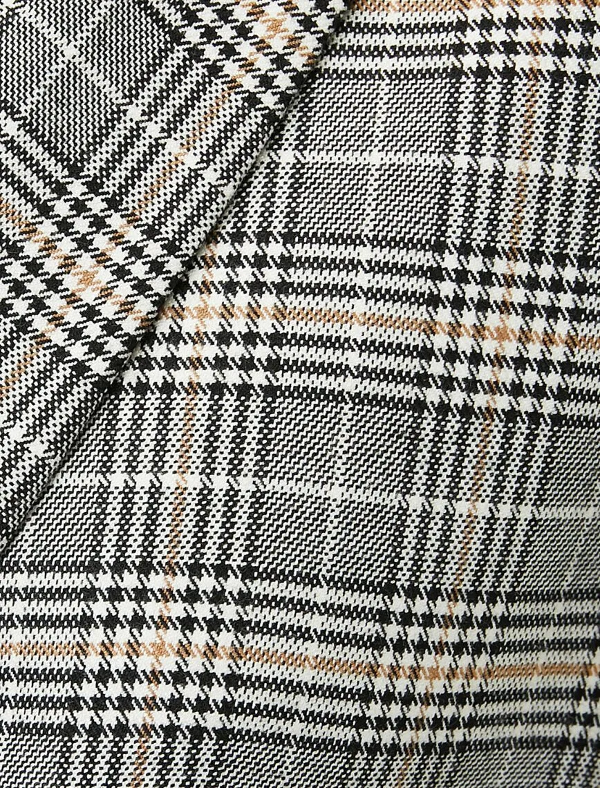 10710 Black-Yellow Plaid Jacket