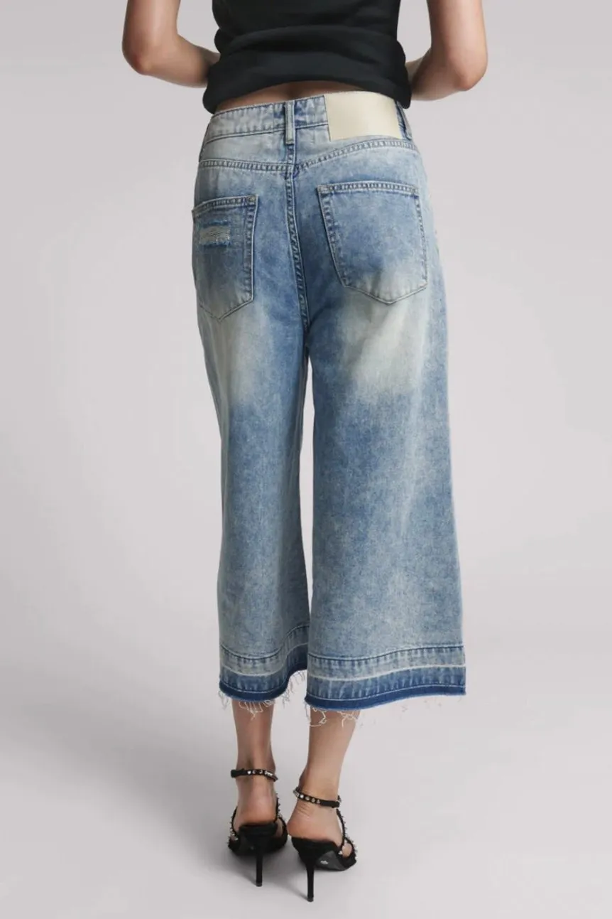 720s Mid Waist Long Short Sunset Blue