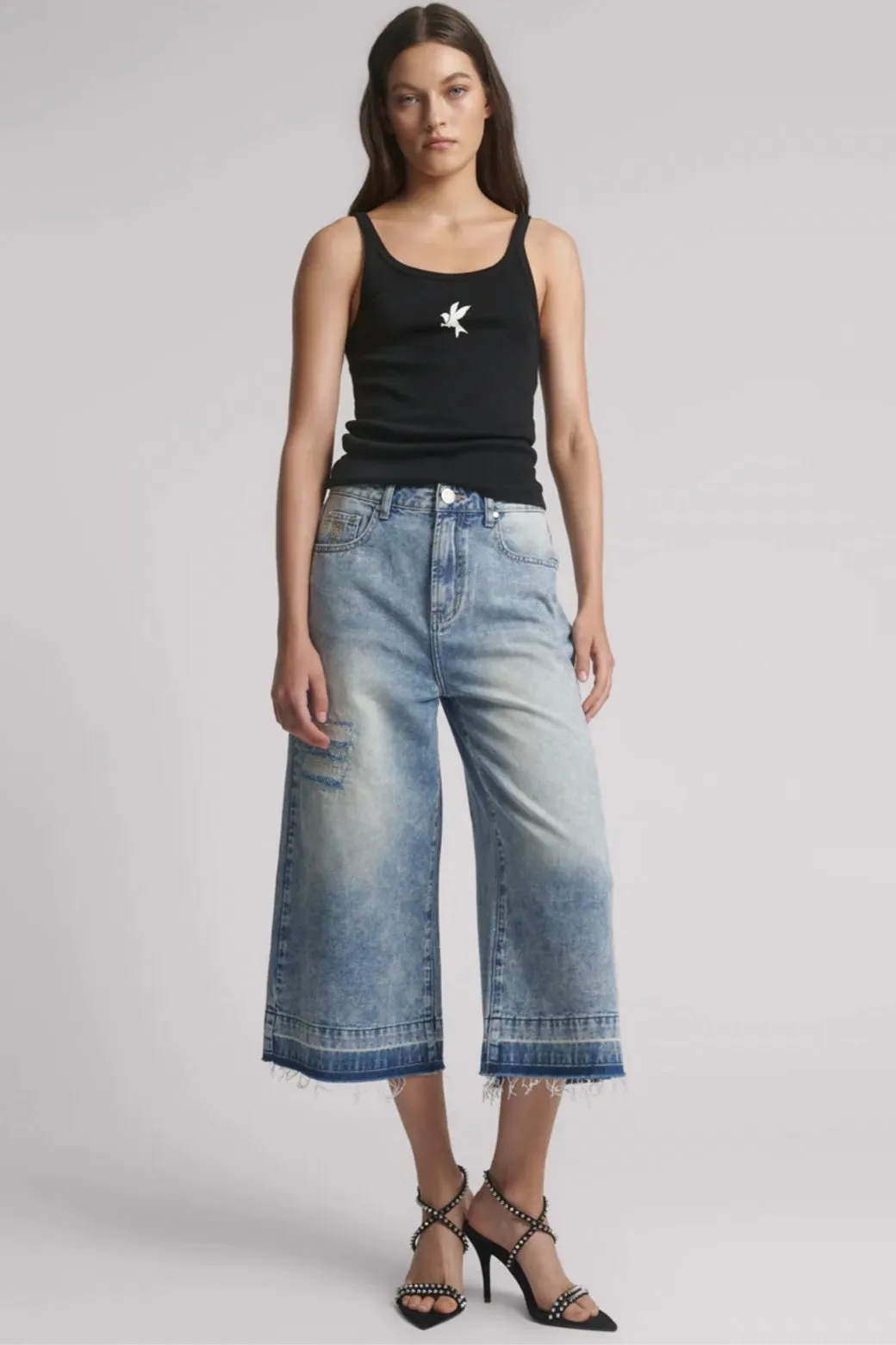 720s Mid Waist Long Short Sunset Blue