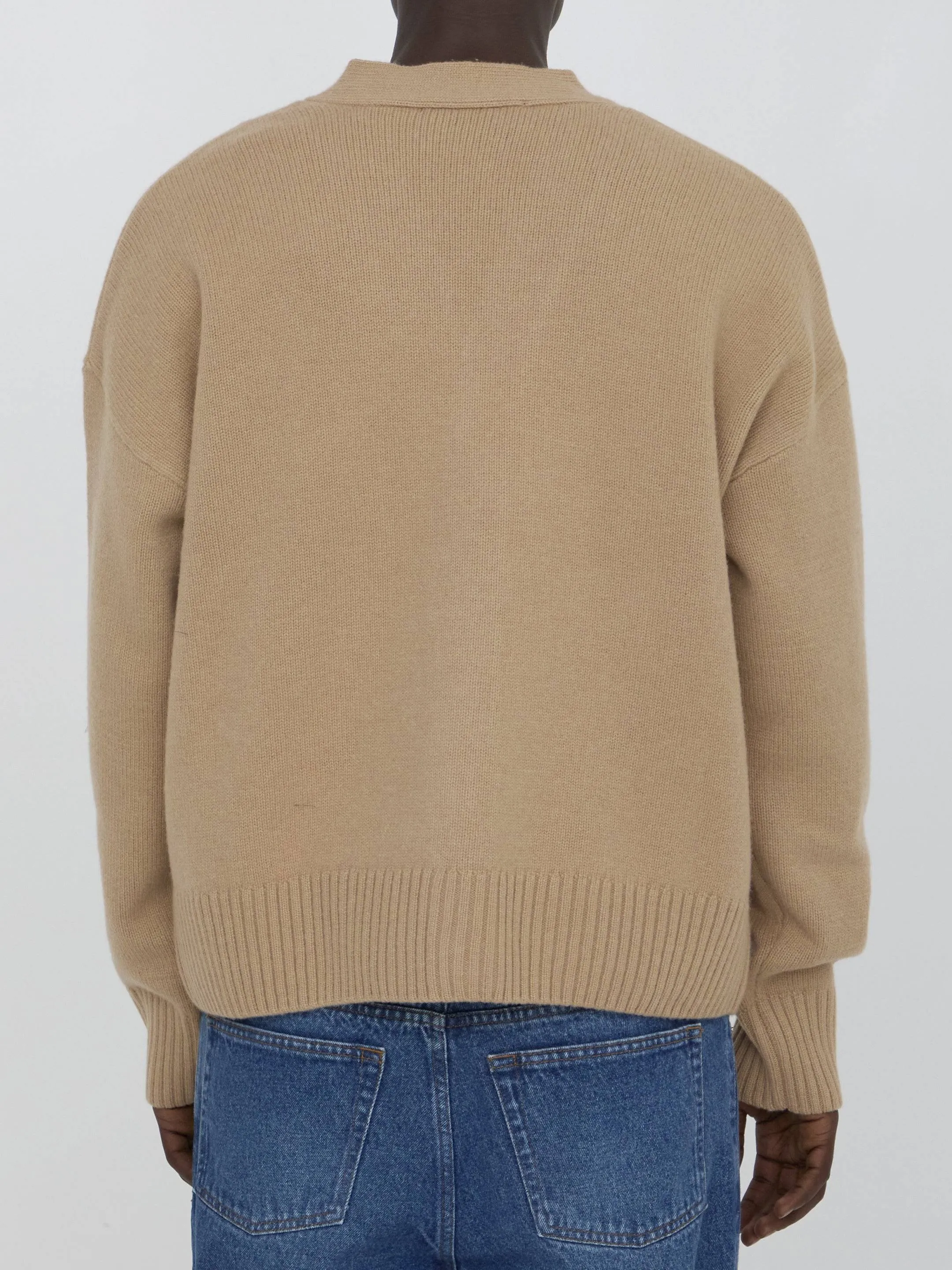 Ami Paris Ami De Coeur Cardigan