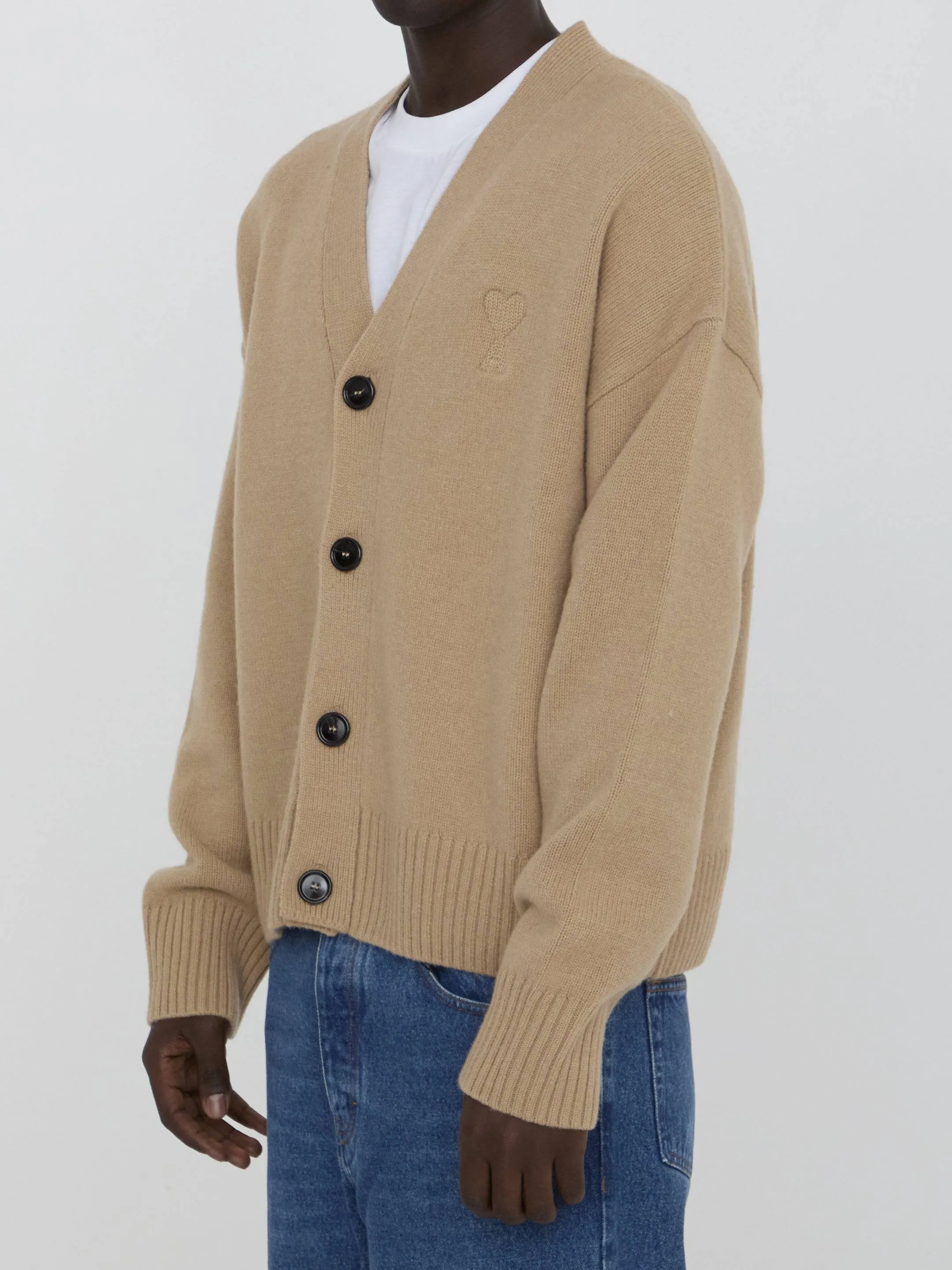 Ami Paris Ami De Coeur Cardigan