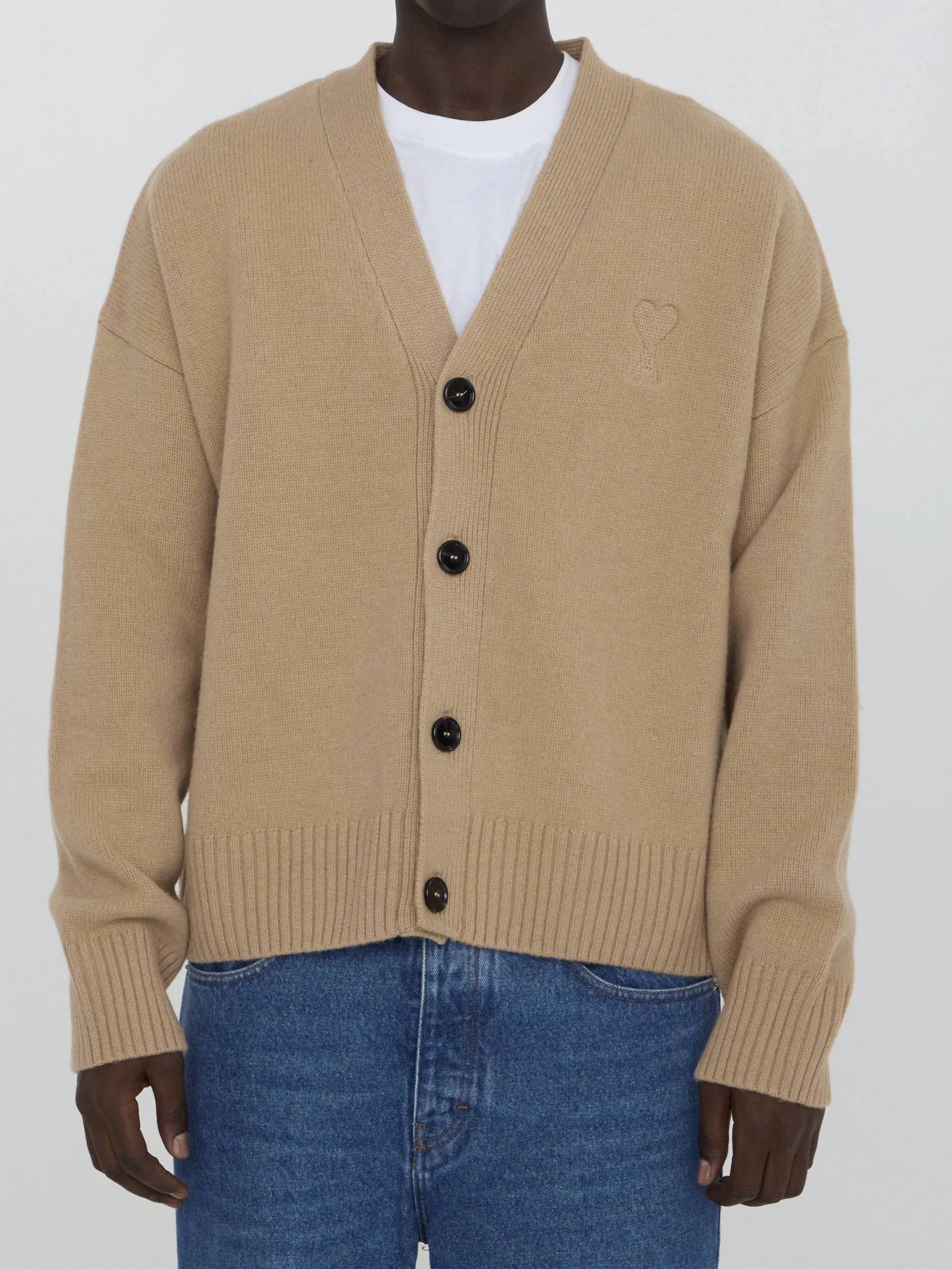 Ami Paris Ami De Coeur Cardigan