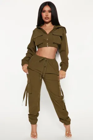 Anbel Pant Set - Olive 1