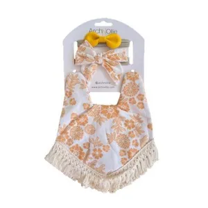 Arch N Ollie Greta Boho Bib and Bow Set