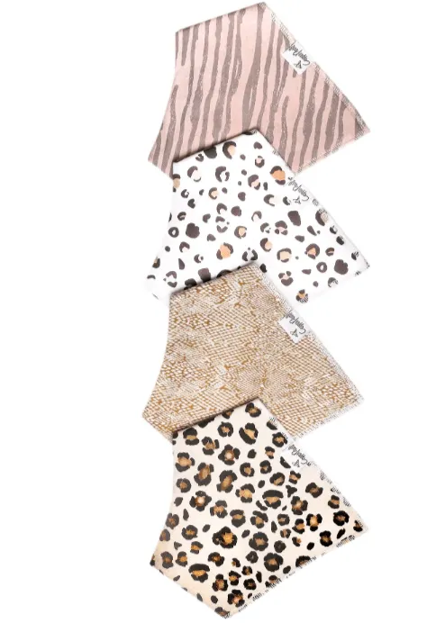 Baby Bandana Bibs by Copper Pearl Set of 4