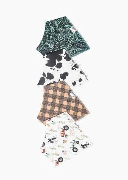 Baby Bandana Bibs by Copper Pearl Set of 4
