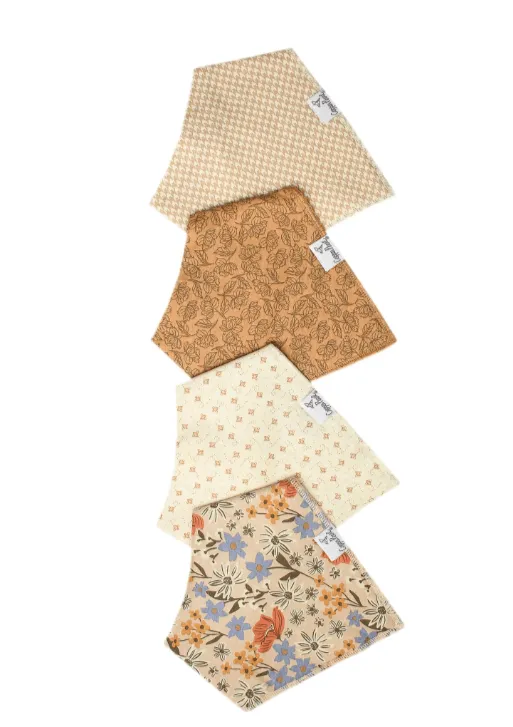Baby Bandana Bibs by Copper Pearl Set of 4