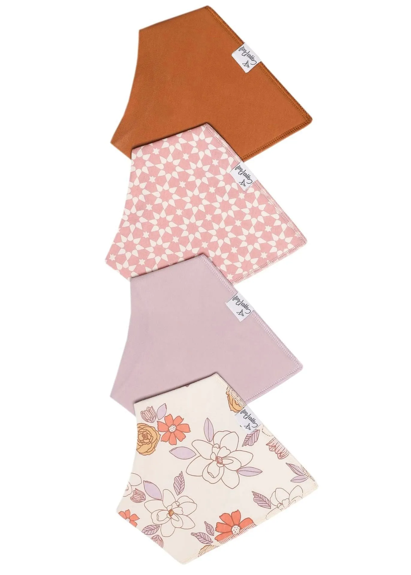 Baby Bandana Bibs by Copper Pearl Set of 4