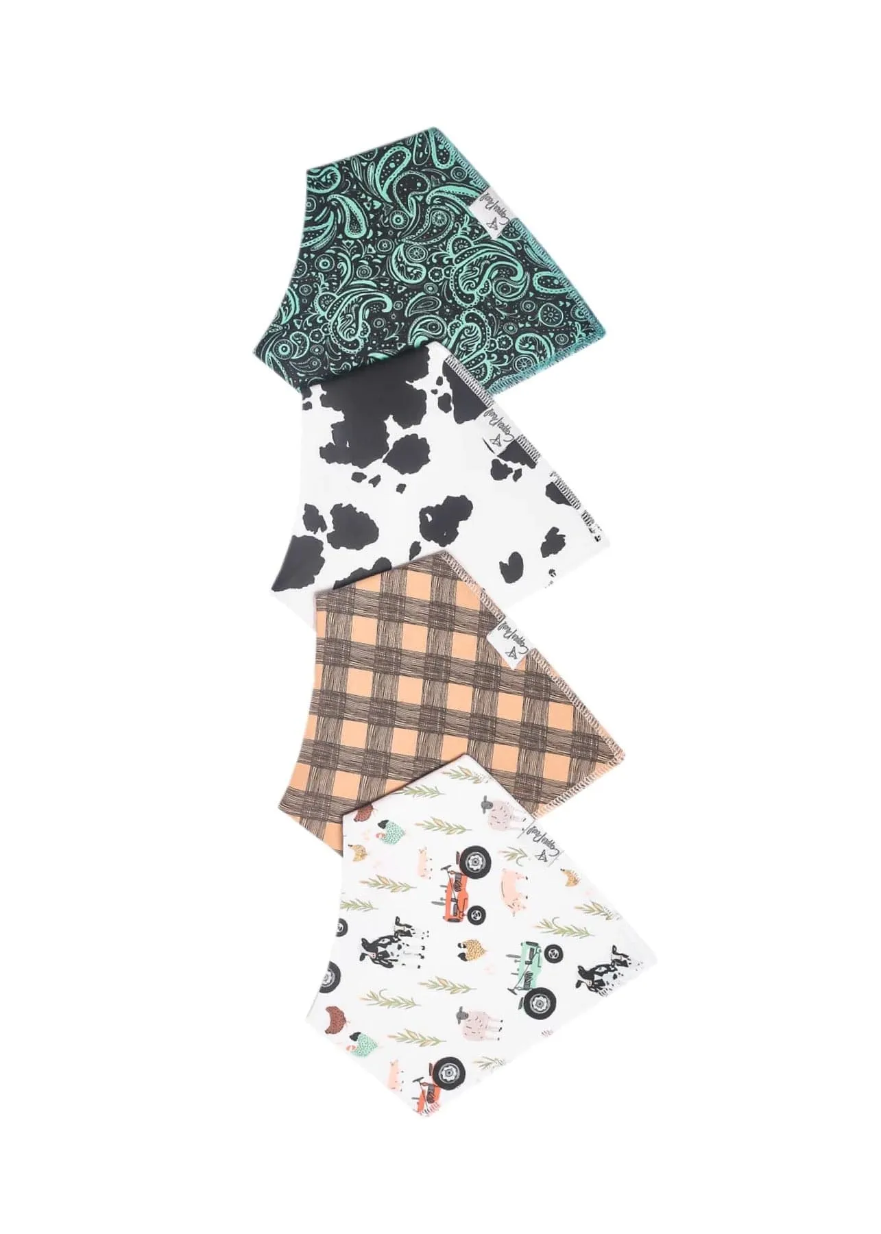 Baby Bandana Bibs by Copper Pearl Set of 4