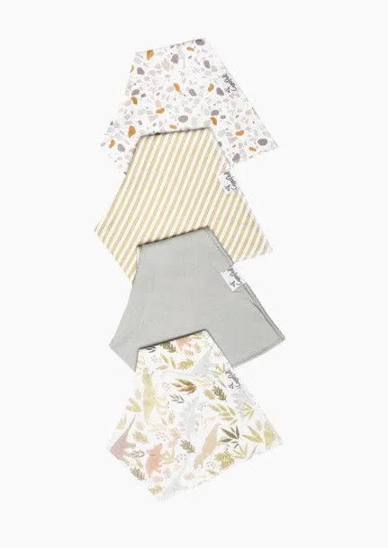 Baby Bandana Bibs by Copper Pearl Set of 4