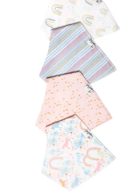Baby Bandana Bibs by Copper Pearl Set of 4