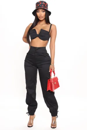 Bad Intentions Pant Set - Black