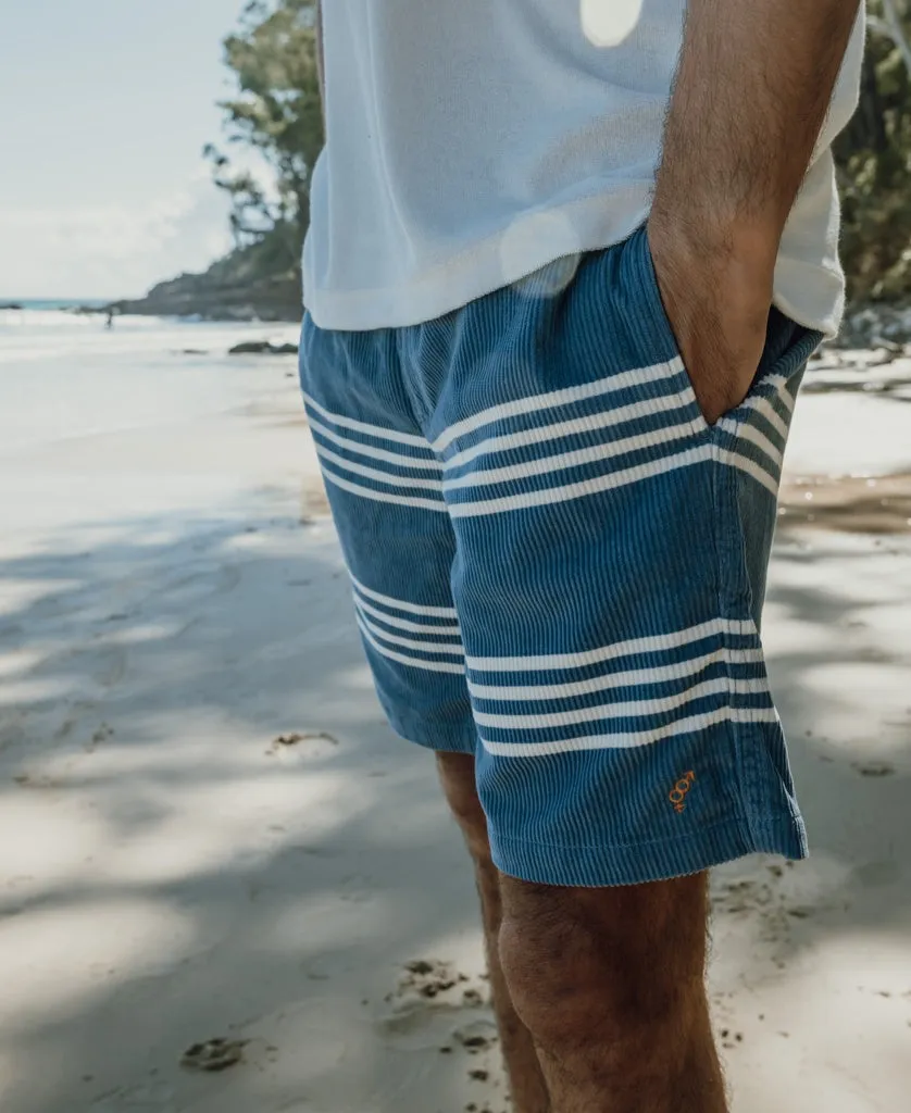 Beach Boy Cord Short | Dusty Blue