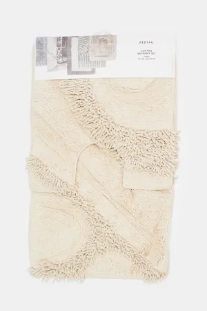 Beige Valerie Bathmat Set (2 Piece)