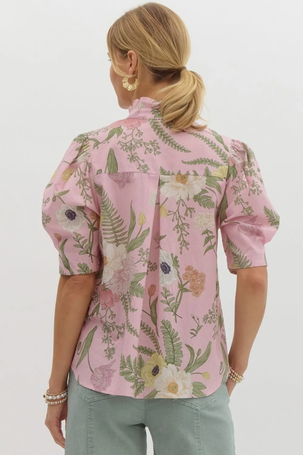Blushing Floral Blouse