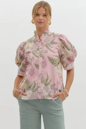 Blushing Floral Blouse