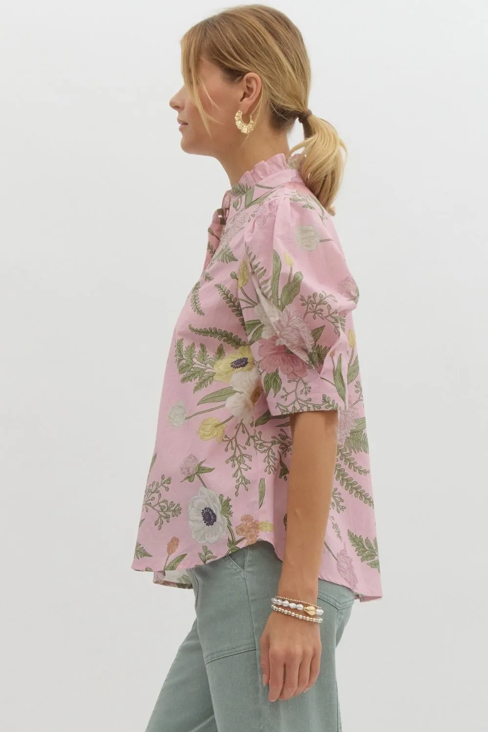 Blushing Floral Blouse
