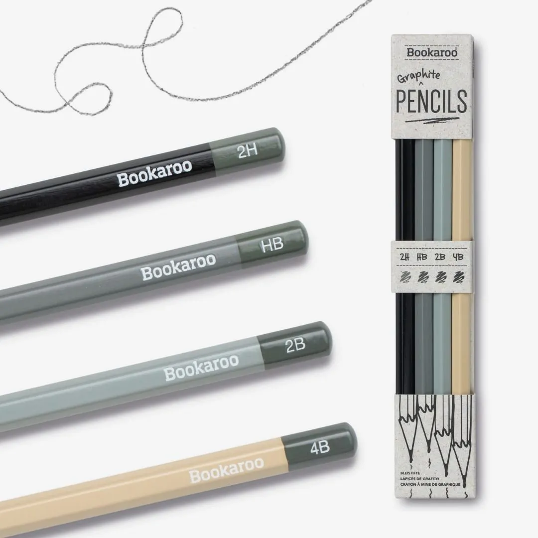Bookaroo Graphite Pencils Monochrome