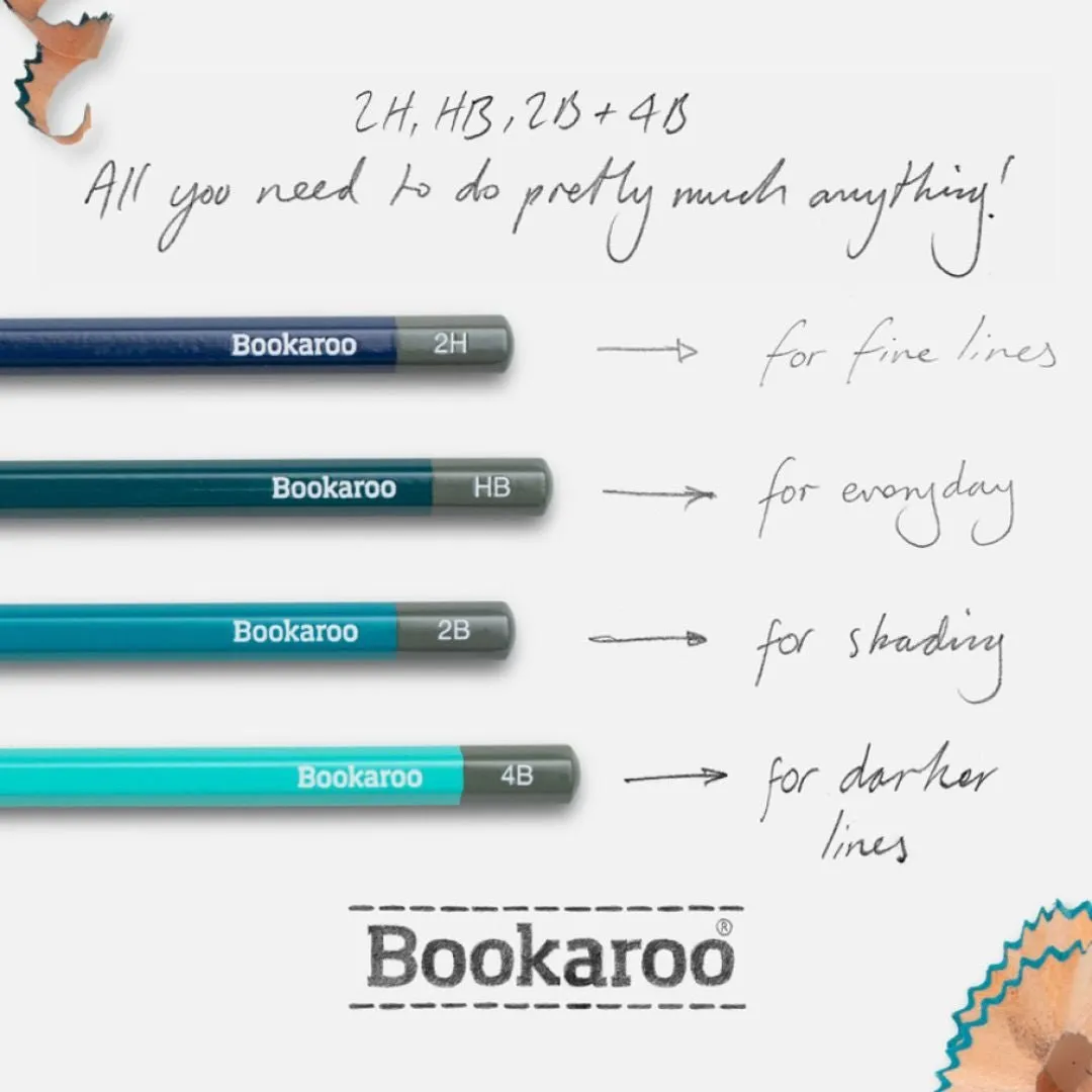 Bookaroo Graphite Pencils Monochrome