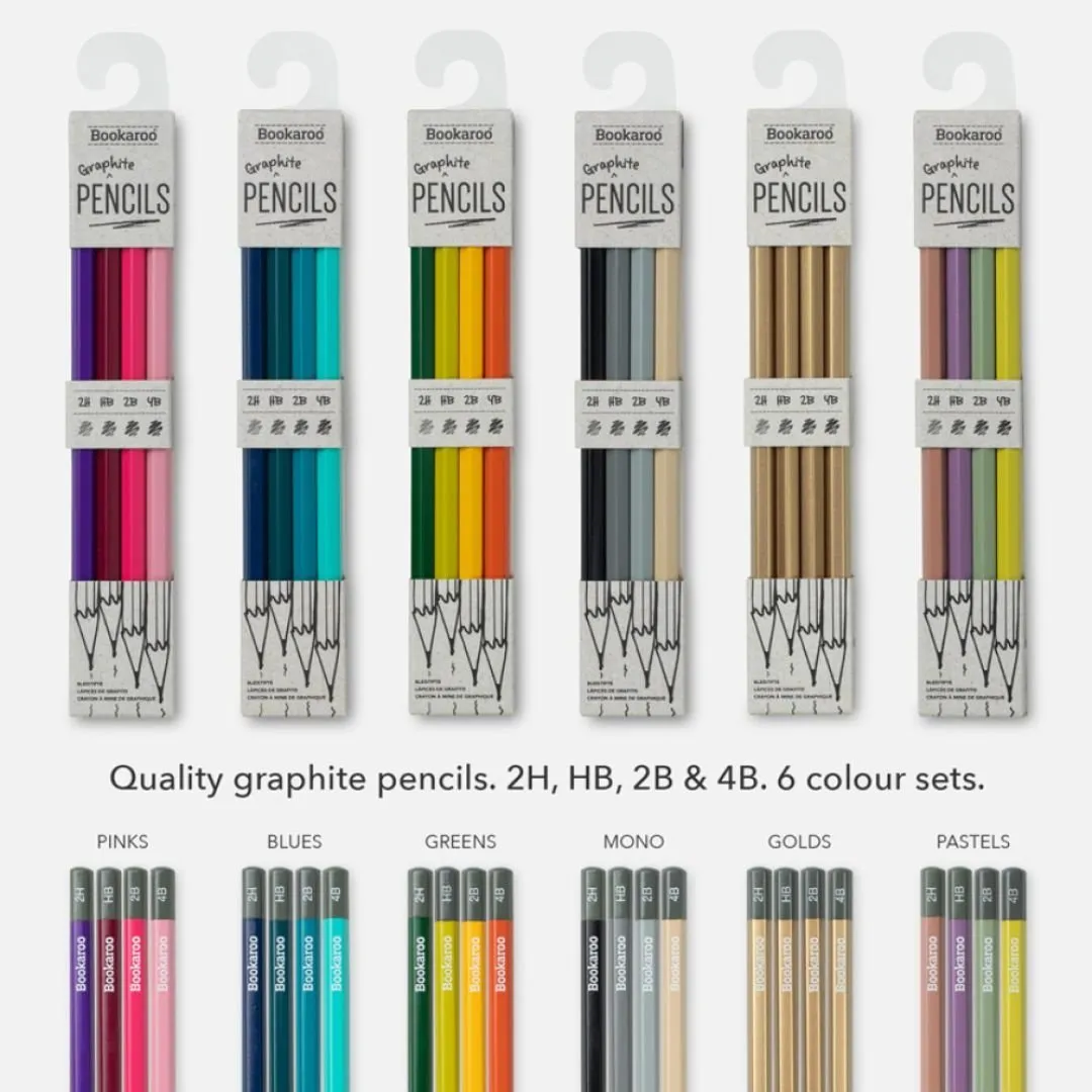 Bookaroo Graphite Pencils Monochrome
