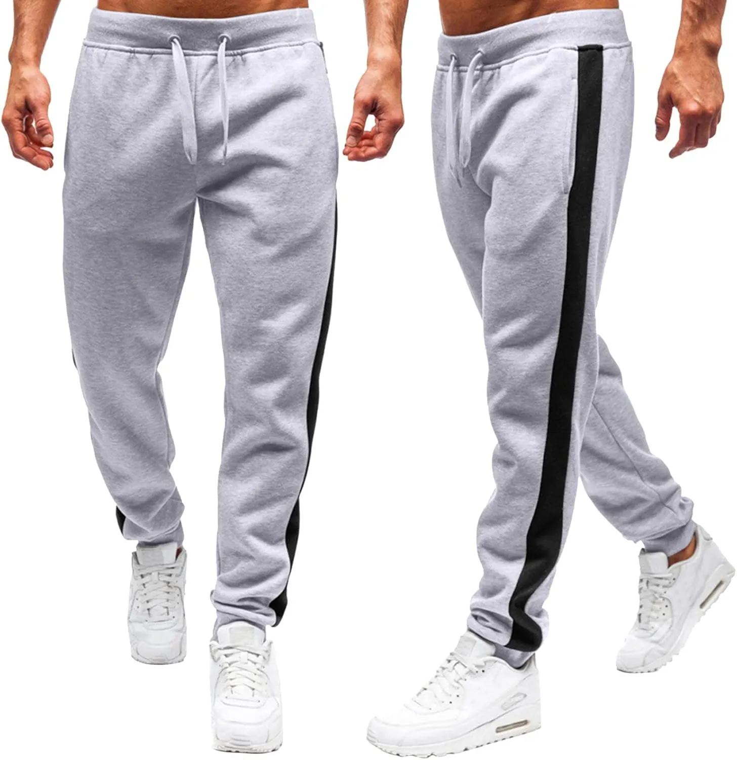 Cargo Pants for Men Big and Tall Pant Mens Cotton Linen Pants Loose Casual Lightweight Elastic Waist Drawstring Beach