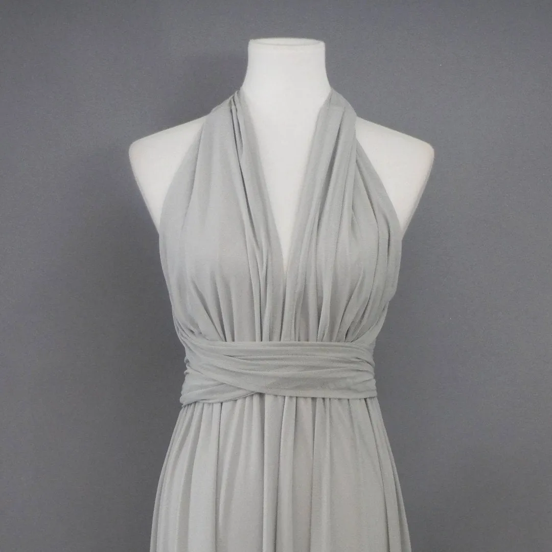 CHOIR Dove Gray Tulle Infinity Top,