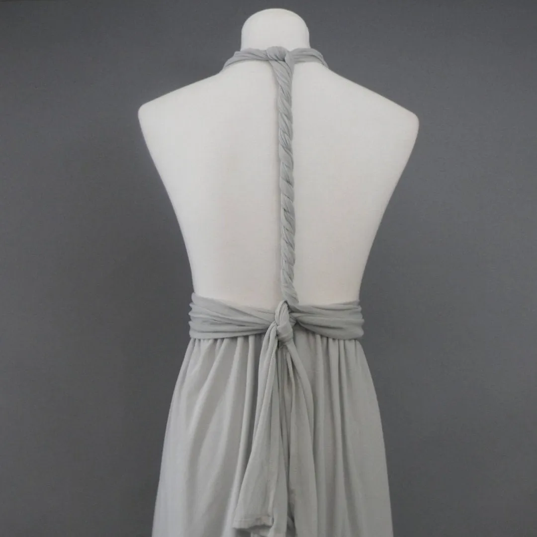 CHOIR Dove Gray Tulle Infinity Top,