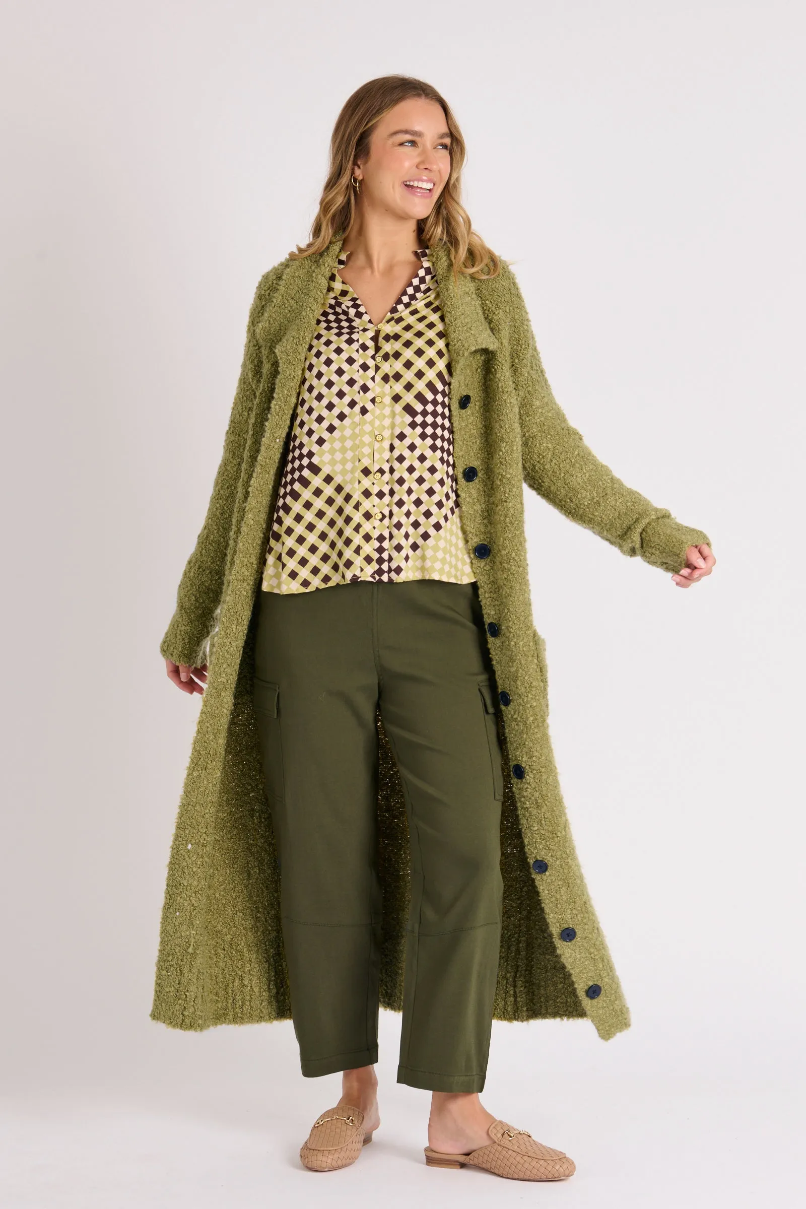 Coatigan - Moss Green