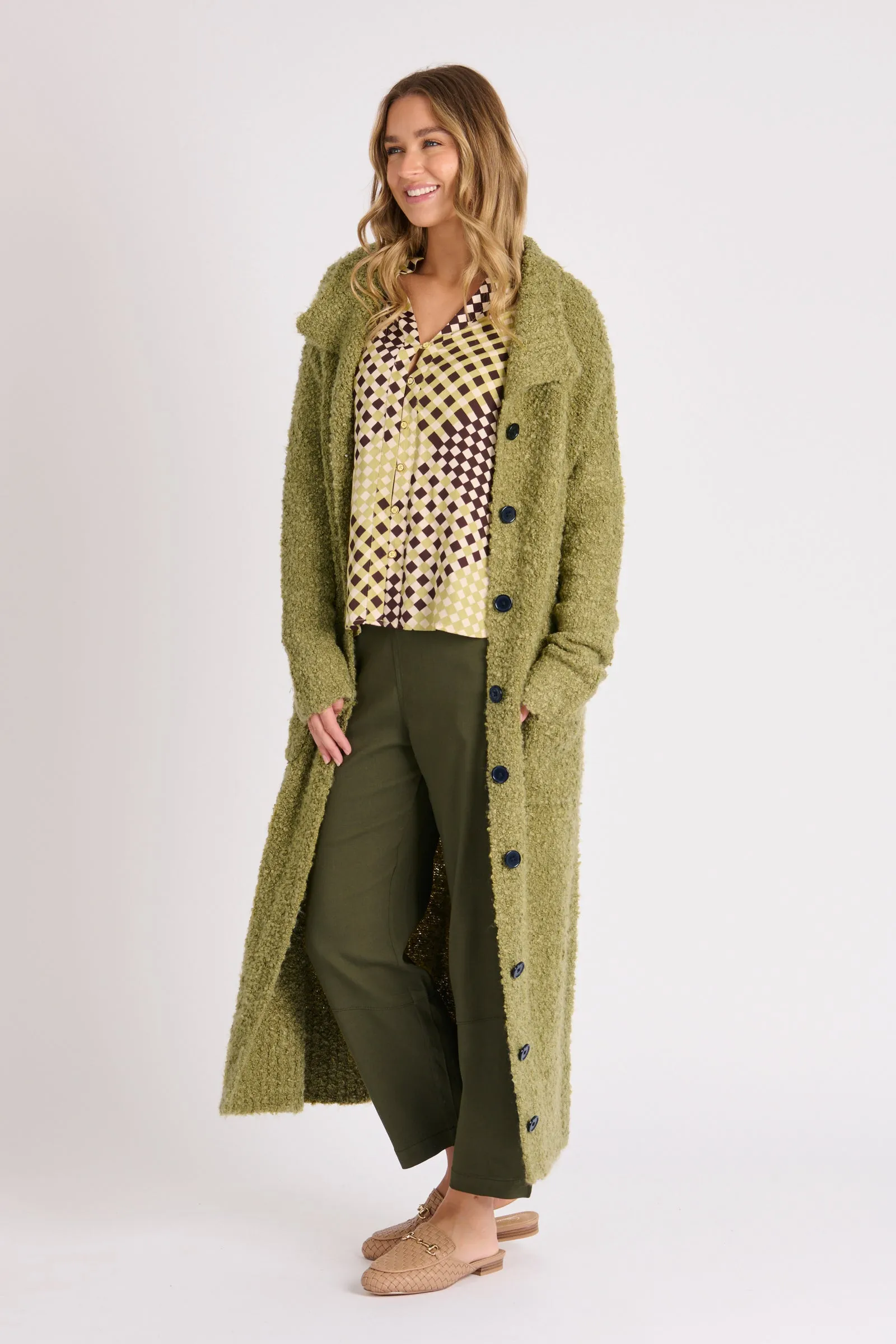 Coatigan - Moss Green