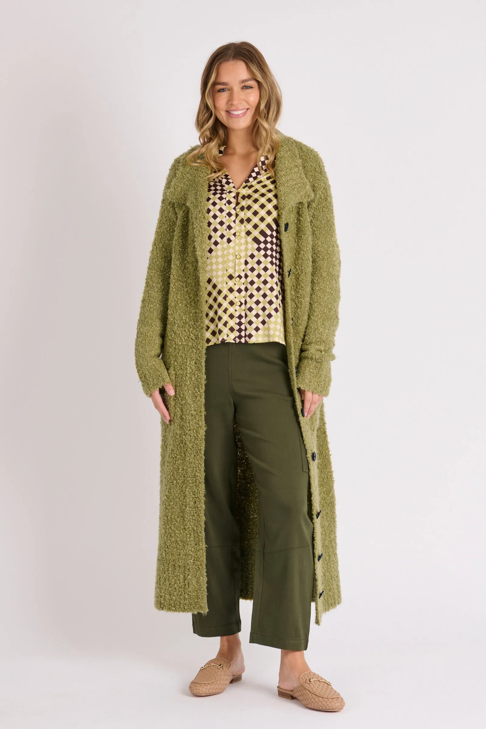 Coatigan - Moss Green