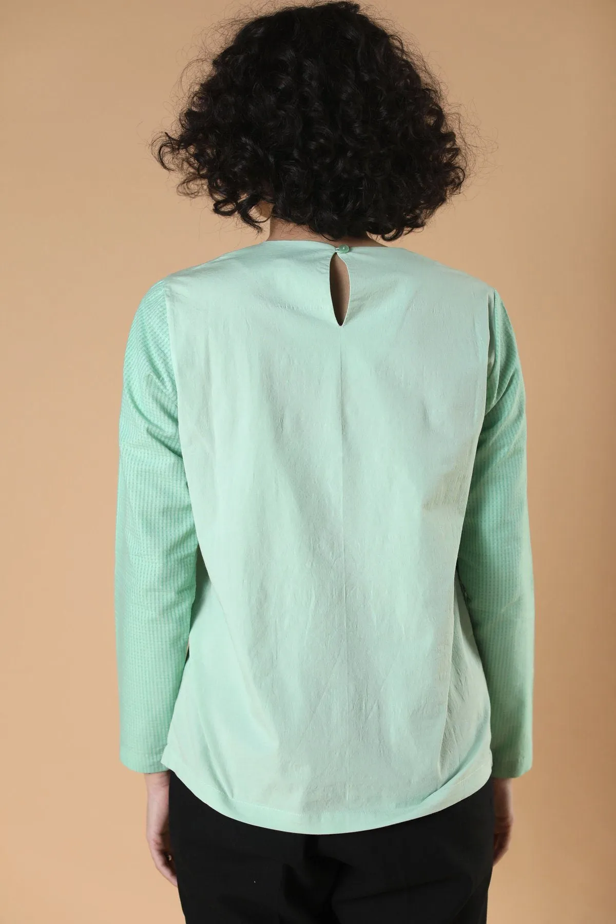 Cotton Mint Green Everyday Blouse