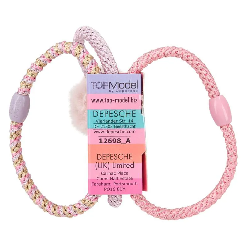 Depesche Topmodel Elastic Hairband Set Beauty and Me (1pc)