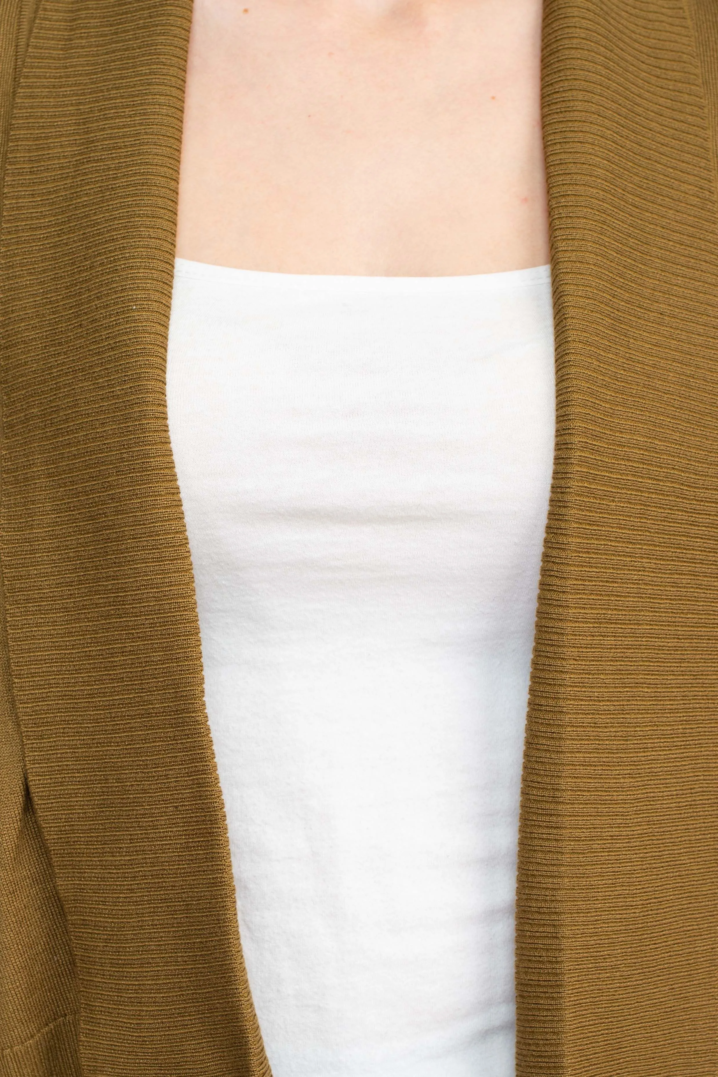Esperanza Open Front 3/4 Sleeve Cropped Rayon Cardigan