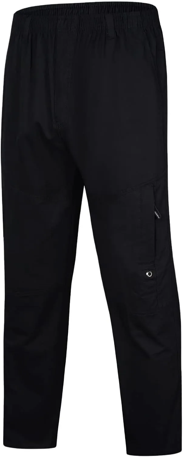 GIERIDUC Men's Water Resistant Hiking Pants Mens Loose Fit Corduroy Pants Loose Cargo Pants for Men Light Tan Corduroy Pants