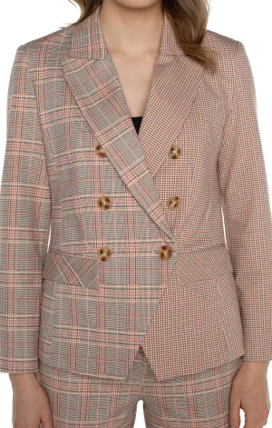 Hadley Half and Half Double Breasted Blazer - Liverpool Los Angeles LM1A27C53