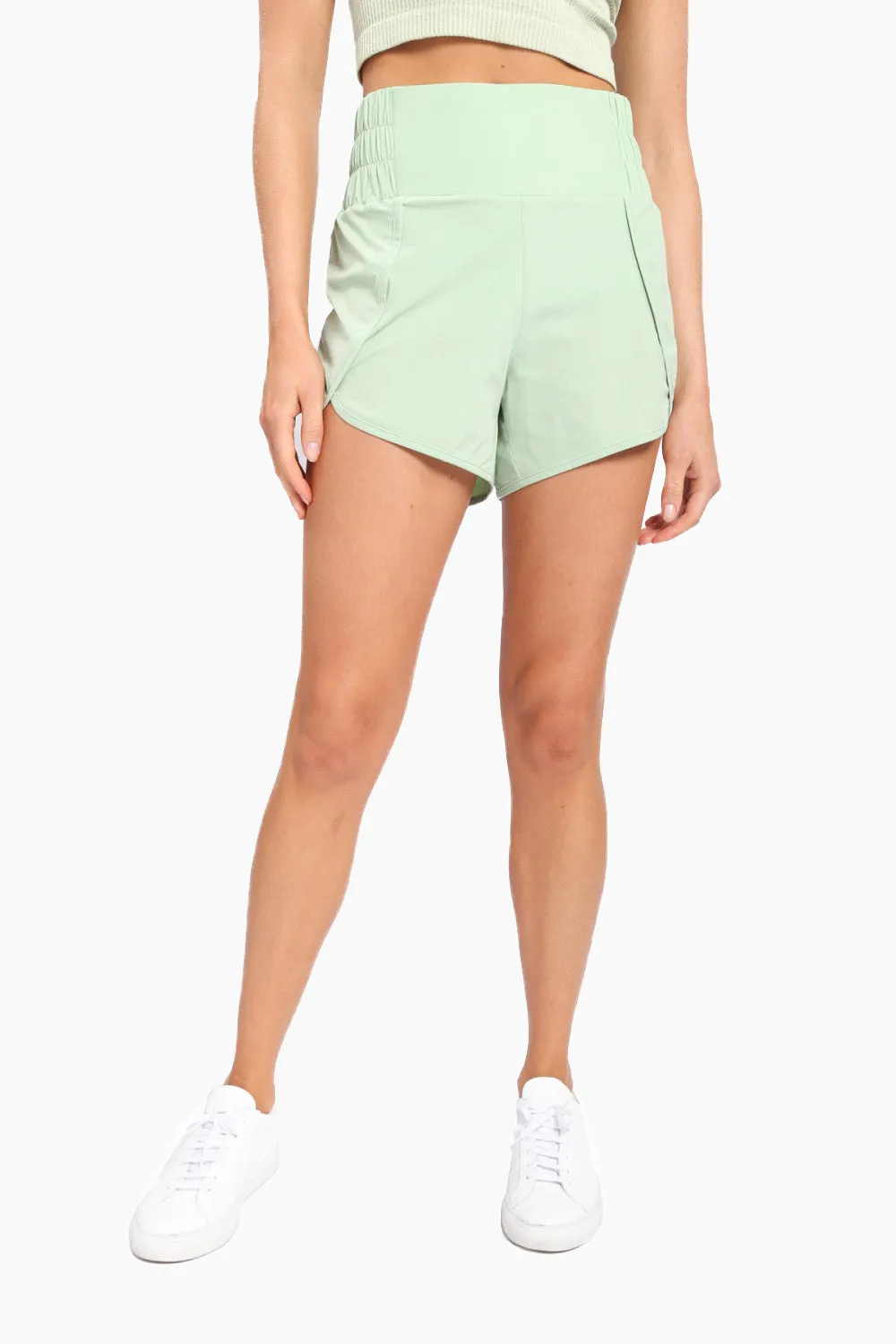 Highwaist Athleisure Split Shorts-2 Colors!