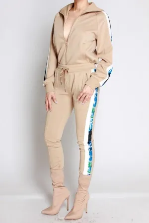 HOLLY JOGGER SETS - KHAKI
