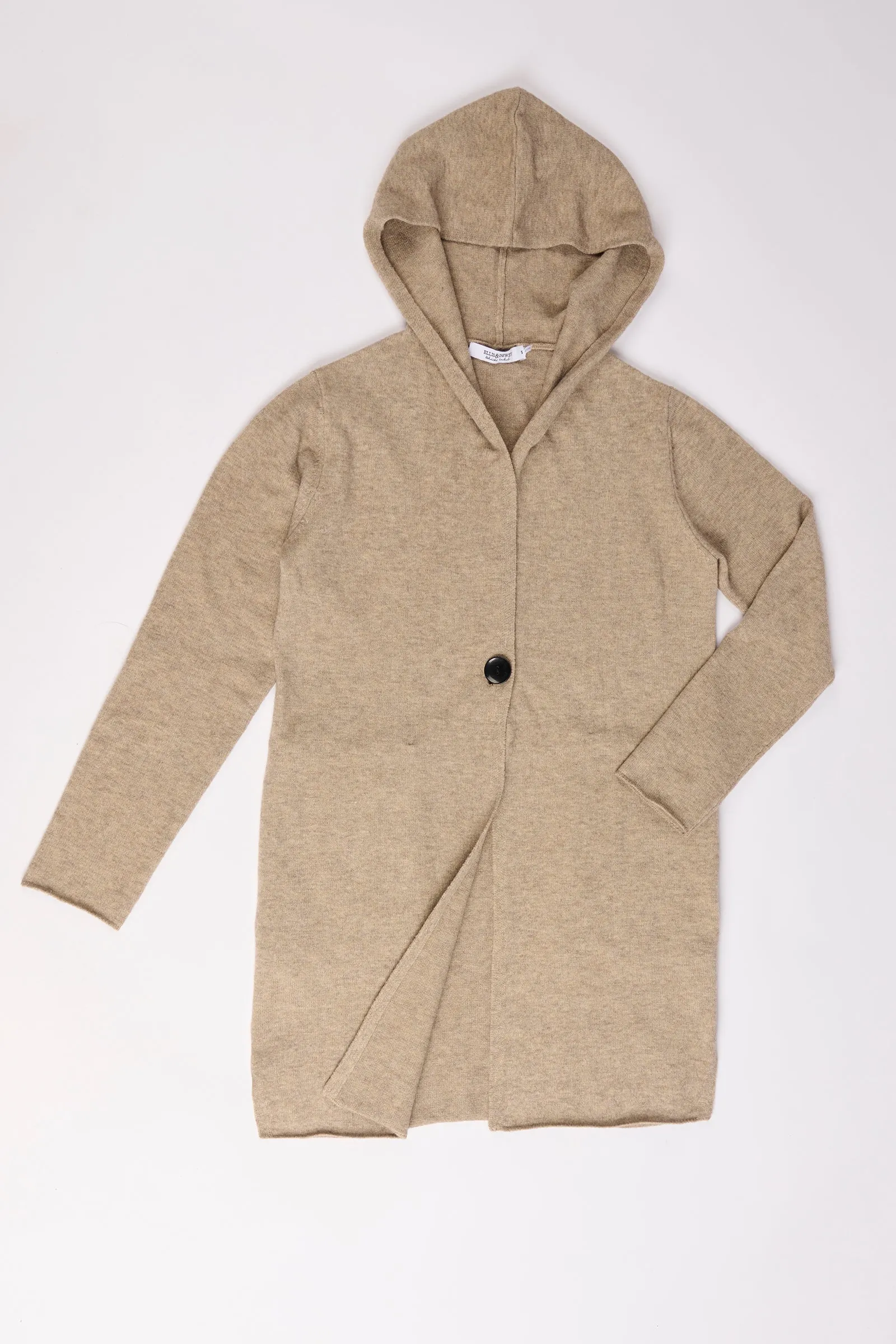 Hooded Cardigan - Oatmeal