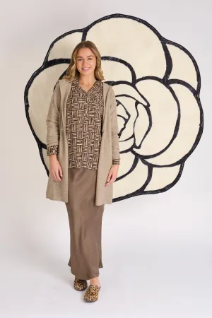 Hooded Cardigan - Oatmeal