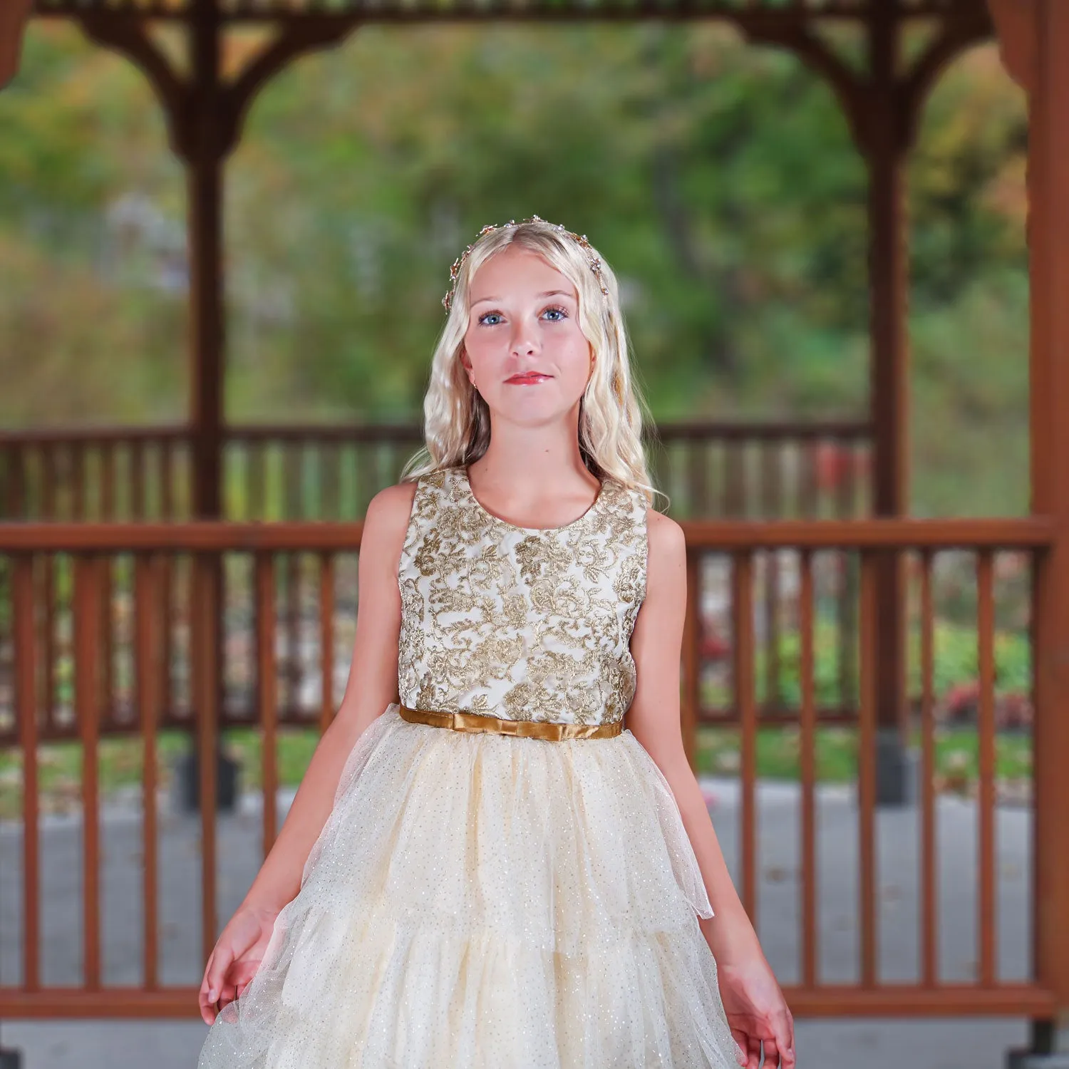 Kaitlyn Dress - Champagne Gold