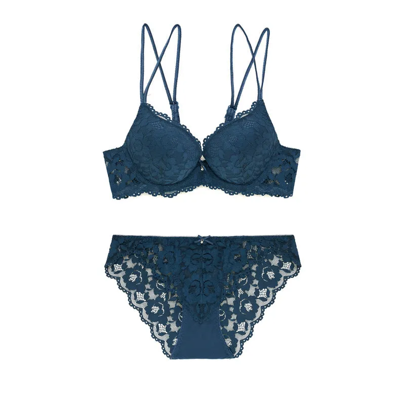 Lace Sexy Push up Comfort Bra Set