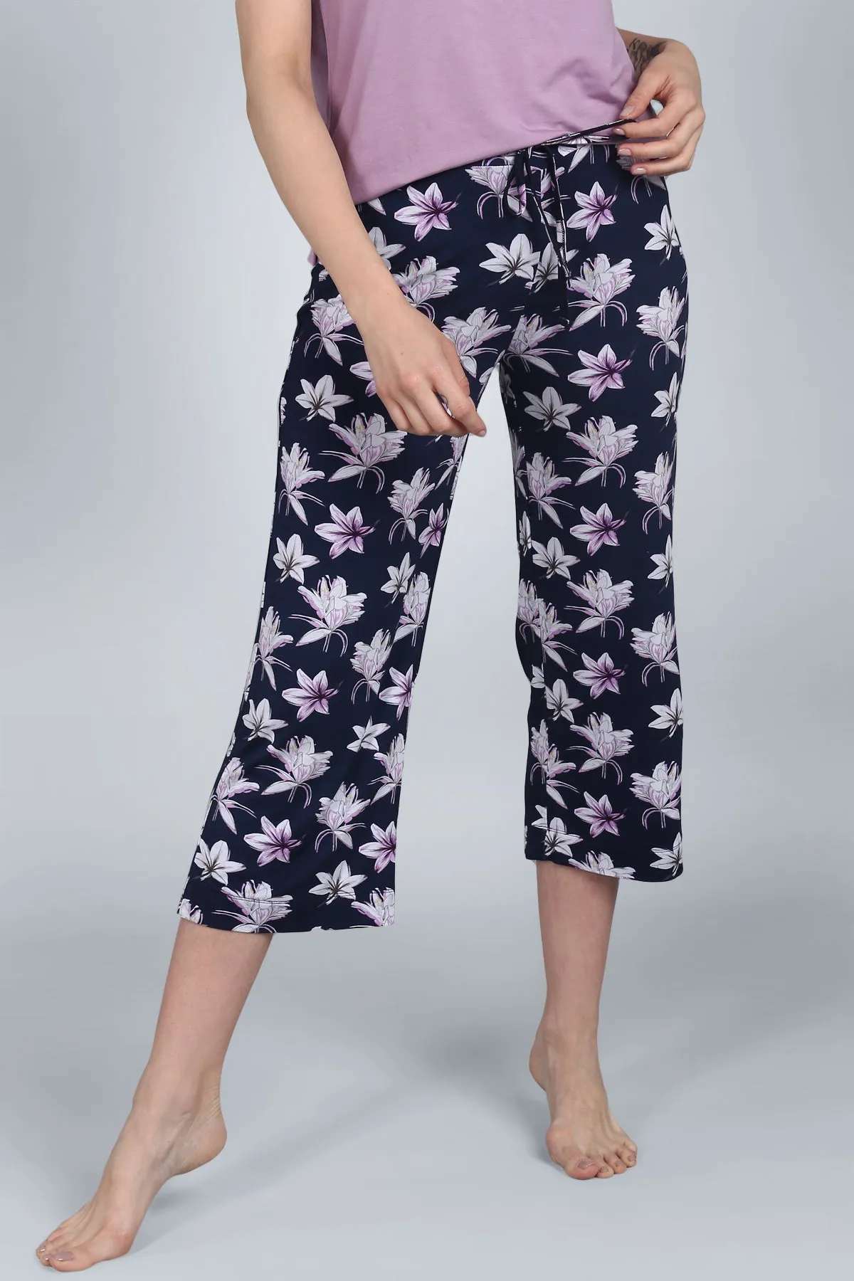 Lavender Sparkle Capri Set