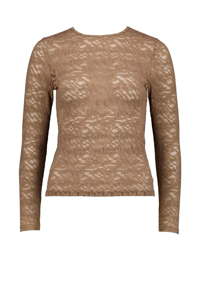 Layering Top| Umber Lace