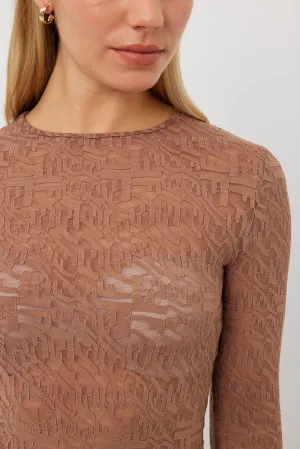 Layering Top| Umber Lace