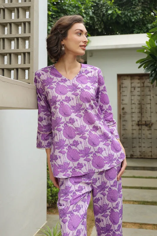 Lilac Serenity Cotton Co ord Set