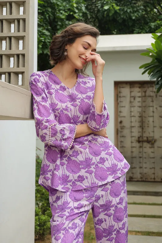 Lilac Serenity Cotton Co ord Set