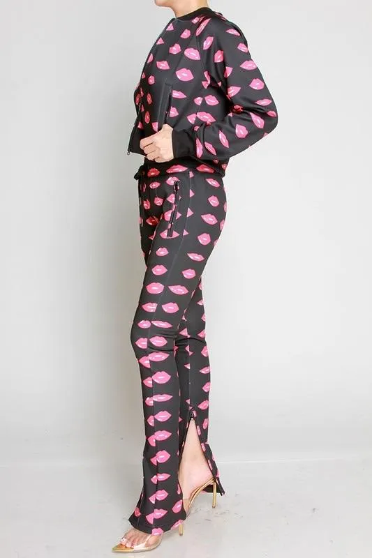 LIPPY SWEAT JOGGER SETS - BLACK