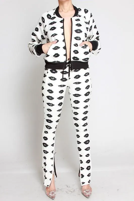 LIPPY SWEAT JOGGER SETS - BLACK