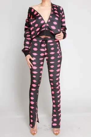 LIPPY SWEAT JOGGER SETS - BLACK