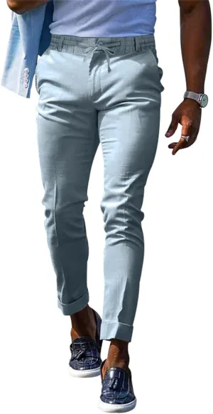 Men's Classic Stretch Chino Pants Big & Tall Extreme Motion Flat Front Regular Straight Pant Tapered Trousers for Work